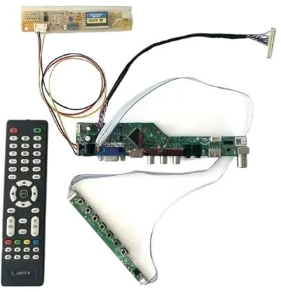 GESXNPBN Kompatibel for LP156WH1 M156NWR1 N156B3 Controller Driver Board DIY Kit 1CCFL AV + HDMI + VGA + IR + USB TV Analog LCD Display 1366 * 768 30-Pin LVDS(for LP156WH1(TL)(D1))