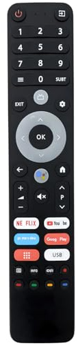 Mando a distancia infrarrojo de repuesto para Chiq TV U43QM8E U43QM8G U50QM8E U50QM8G U55QM8G 8E U55U5QM8G U75F8TG U75QF8TG U85F8TG U98F8TG U98F8TG QF8TG CH230419B1 L32G7V L32H7G L32H8CG L40G7V L40H7G
