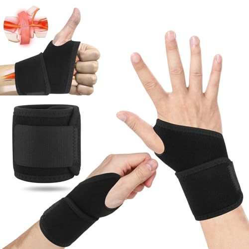 FSFLOYOM Handgelenk bandagen, bandage handgelenk Bandage, Handgelenkstütze sport, Sehnenscheidenentzündung, Schmerzlinderung, Arthritis, Einstellbare Kompression Bandage Handgelenk [Rechts/Links]
