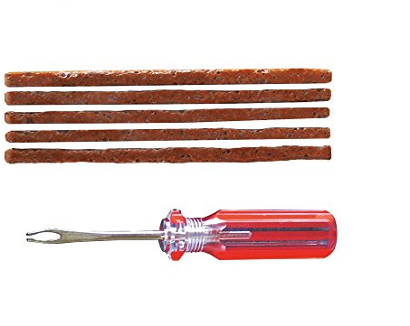 MaXalami BASIC Tubeless Reparatur-Set (Einführwerkzeug, 5 x Flickwurst Ø 3,5 mm, L=10 cm)