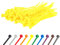 Gocableties - Bridas plastico amarillas para cables - 100 Piezas - 150 mm x 3,6 mm - Tamaño pequeño - Resistentes a los rayos