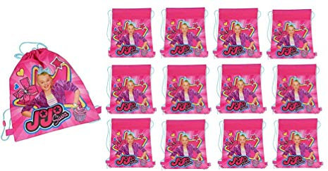 12 Stück JoJo Siwa Sling Bag Rucksack mit Hangtag Party Favor Mädchen Geburtstag, Pink, pool-unicorn-5-180, Classic