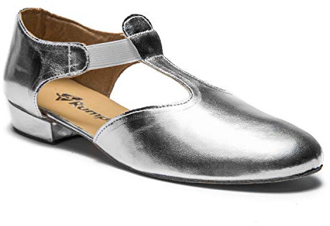 Rumpf 1312 Griechische Sandale Damen Westcoast Swing Tanz Schuhe schwarz, Silber, weiß