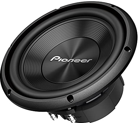 Pioneer TS-A100D4 A Series 10” 1300 W Max Power, Dual 4 Ohm Voice Coil, IMPP Cone, Rubber Surround - Component Subwoofer