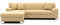 DOMO. collection Ecksofa Capri, Sofa in L-Form mit Schlaffunktion, Couch, Polsterecke, Eckcouch, Schlafsofa 239 x 152 x 75 cm (BxTxH), beige