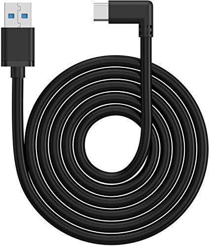 KIWI design Link Cable 3M/10FT Compatible with Quest 2 Accessories, High-Speed Data Transfer USB 3.0 Cable for Quest 1/2 and All Type C Devices (Black)