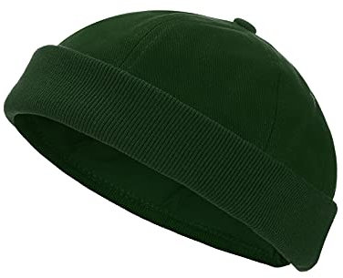 modAS Segler Cap Seemannsmütze - Docker Mütze Docker-Cap aus Baumwolle in Grün