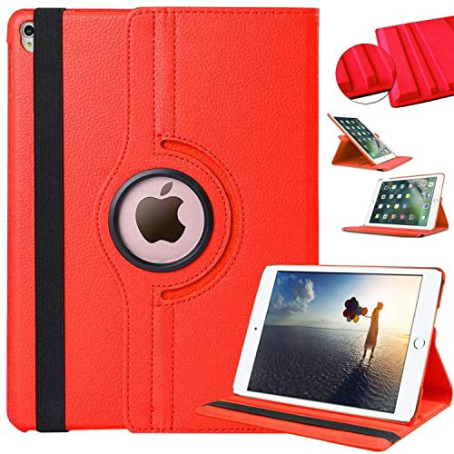 iPad Air 2, iPad 5th / 6th (Gen) - Funda giratoria 360° - Rojo