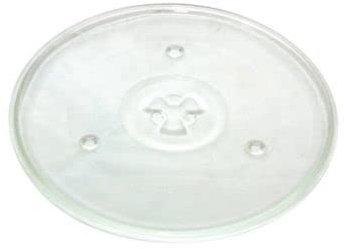 Easyspares UK 270mm Microwave Turntable Glass Plate with 6 Fixers for Swan, LG Bosch Daewoo, Kenwood Microwave Ovens