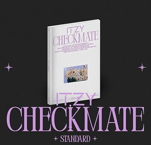 DREAMUS ITZY - CHECKMATE [RYUJIN Version] Preorder STANDARD EDITION Album CD-R+Photobook+Photocard+Mini Folding Poster+Lyric Paper+Sticker Set+Special Card+Poster+(Extra 6 Photocards+Pocket Mirror)