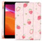 Idocolors Pink Strawberry Daisy Case for iPad 10.2 inch 2021/2020/2019 with Pencil Holder, Cute Animal iPad 9th/8th/7th Generation Protective Case with Soft TPU Back, Auto Sleep/Wake Cover Slim Shell