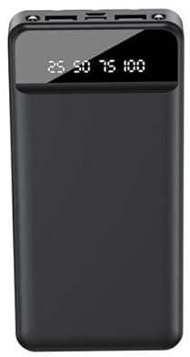 深圳市克劳福德科技有限公司 XO Powerbank PR162-10000MAH - Inklusive Kabel - Digitalanzeige - LED-Licht - Schnellladung - Micro USB - Typ C