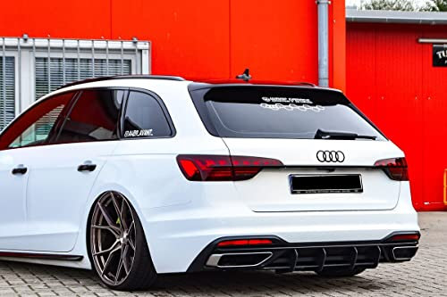 Performance Heckstoßstangen-Diffusor mit Rippen/Lamellen für Audi A4 B9 Facelift 19-24