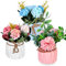 3 Stück Kunstblumen im Topf, Künstliche Blumen, Hortensien Blumen, Kunstblumen Wie Echt, Hortensien Kunstblumen mit Keramikvase, Blumen Künstlich für Tischdekoration Hochzeit Heiratsantrag Dekoration