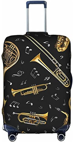 Trolley für Musikinstrumente, hohe Elastizität mit Reißverschluss, Größe XL, geeignet für 45,7 - 81,3 cm (18-32 Zoll) Trolley-Tasche