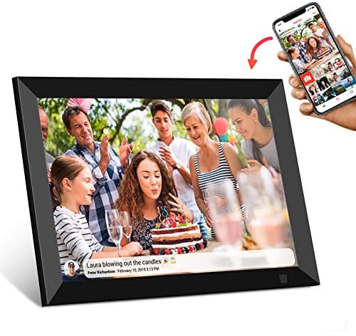 Cytem 10.1 Zoll Digitaler Bilderrahmen | WLAN mit FrameO Software | 32GB | Bewegungssensor | Automatische Bilddrehung |16:10 IPS Display 1280x800 | Touch-Screen | Schwarz