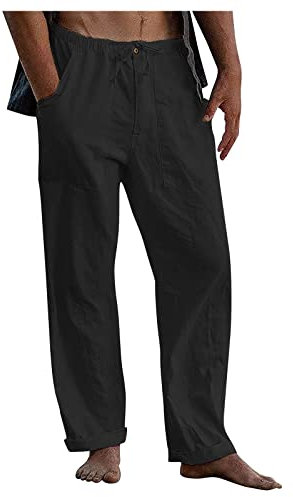 Cargohose Herren Chino Baggy Wanderhose Slim Fit Trainingshose Trekkinghose Hosen Security Breite Militär Golfhose Joginghossemänner Thermohose Tights Hose M-Schwarz 5XL 512