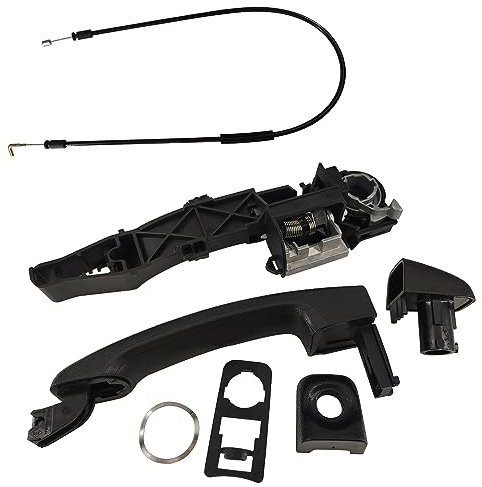 temproad Left Side Sliding Exterior Door Handle Holder with Cable Compatible with for Renault Master MK3 Movano 806069981R 906123257R