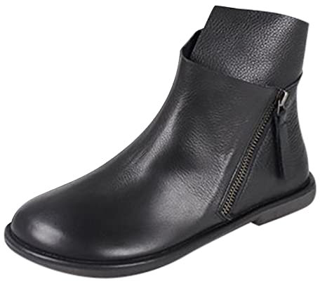 Kobilee Stivali Texani Donna Estivi con Tacco Camoscio Stivaletti Vintage Anfibi Cowboy Western Biker Equitazione 39 Invernali Alti Pelle Bassi Corti