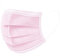 MEGAPHONIC 500 x (10 Packungen) Mundschutzstücke, Mundschutz Maske, Mundschutz Gesichtsmaske Einwegmaske mund und nasenschutz, Einweg, 3-Schichten-Mundschutz, atmungsaktive Mundnünde, Rosa
