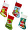 KOOMAL 4Pack Grinchs Christmas Hanging Stockings for Holiday Fireplace, Xmas Tree Decor
