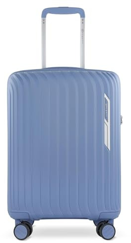 bugatti Hera Hartschalen-Koffer S mit 4-Rollen, Leichter Reise-Koffer aus PP Light, Handgepäck-Trolley, Denim