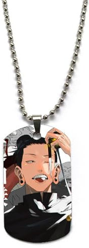 Jujutsu Kaisen Collection Anhänger Halskette Otaku-Schmuck Suguru Geto Halskette Suguru Geto Schmuck für Männer Geschenke Halloween Colar Anime Zubehör