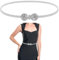 Amabro Regolabile Cinturino Metallo in Vita Alta, Decorativa in Vita Alta Cintura Elegante Metallo con Catena Sottile Elastica Donne Vestito Accessori per Vestito