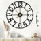 Mee 2ou Wanduhr Groß Modern Nahezu Lautlos Ohne Tickgeräusche -60cm Durchmesser Wanduhren Modern Wohnzimmer Wanduhr Vintage Für Schlafzimmer Küche Büro Landhausstil Industrial Style