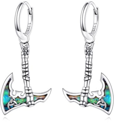 YAFEINI Dolch Ohrringe 925 Sterling Silber Axt Ohrringe Wikinger Ohrringe Schmuck Geschenk für Damen Männer Mädchen