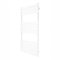 Vertical Towel Radiator Designer Flat Panel 1200mm x 600mm Bathroom Heated Rail Gloss White Central Heating Ladder Heater Wall Mounted Carbon Steel FREE Cleaning Brush Fixing Kit & Brackets