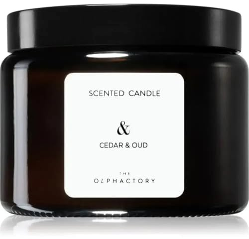 Vela Aromática Tarro 360 G (60 Horas) / Jar Scented Candle 360 G (60 Hours) Cedar Oud