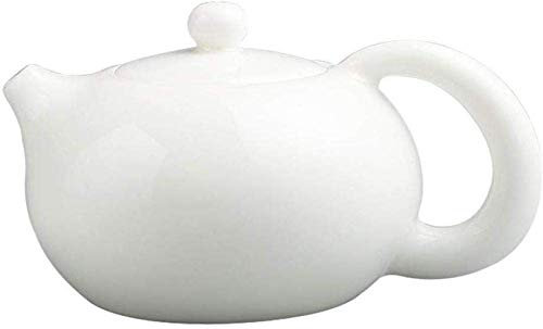 HAVVMK Tetera Tetera De Cerámica Manteca De Cerdo Tetera De Porcelana Blanca Hogar XI Shi Pot Kung Fu Juego De Té Filtro Manual