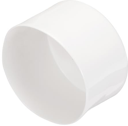 QUARKZMAN 2 Stück Gummikappen 100 mm Gummi Endkappe Rund Schutzkappen Pfostenkappe Abdeckkappen Zaunpfosten Endspitze Kappen für Rohr Gartenstühle Tischbeine Möbelfüße Gleiter, Weiß