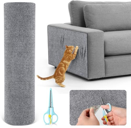 Kratzmatte Katze Selbstklebend, Kratzschutz Sofa Katze, Kratzfolie Katzen Selbstklebend, Kratzfolie Katzen Selbstklebend, Kratzschutz Wand für Türen Anti Kratz Folie 2m x 30cm