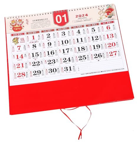 Parliky Kalender 2024 Zum Aufhängen An Der Traditioneller Chinesischer Stil Monatsplaner Bürodekoration