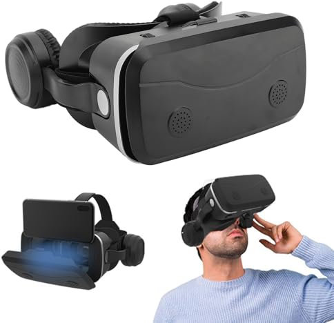 3D-VR-Headset für 4,7- Bis 7-Zoll-Smartphones, Virtual-Reality-3D-Brillen-Headset-Helme, VR-Brille für TV-Filme, Videospiele, für Kinder und Erwachsene