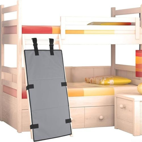for HPLIVE Bunk Bed Ladder Cover, Bunk Bed Ladder, Lock Cover, Anti-Climbing Ladder Cover for Bunk Bed, Balcony Ladder, RV Ladders (Grey)