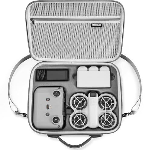STARTRC Neo Tasche,Tragbar PU Case für DJI Neo Fly More Combo Zubehör,Tragetasche für DJI Neo Drohne Compatible with RC-N3/N2 Controller,Neo Akku,Zweiwege-Ladestation