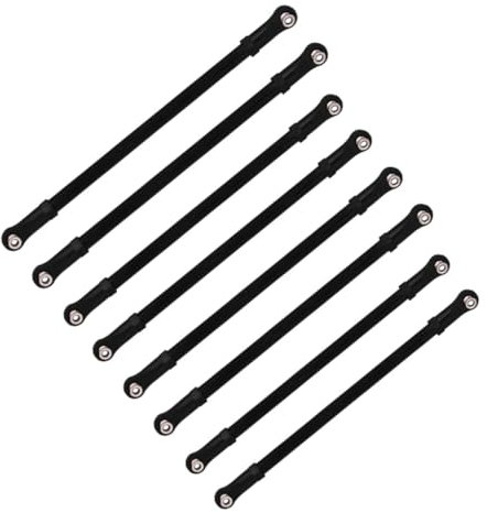 Abaodam Rc-car-zugstange 8 Stück 313 Mm Länge Aluminiumlegierung Für Modelle Im Maßstab 1/10 Mit Glatten
