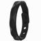 Nurnesy Braccialetto sportivo, alla moda, regolabile, antistatico, in silicone, per lo sport, colore nero