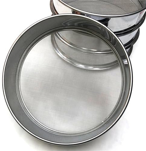 Sifter The Mesh Filter Mesh Strainer 1pcs 2-500 Mesh 304 Stainless Steel Filter Strainer Reusable Flour Sieve Sifter Shakers Kitchen Food Strainer Powder Filter Screen Food Strainer(80 Mesh 0.2mm,20cm