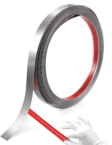 Flexible Zierleisten Selbstklebend Edelstahl Wasserdichte Verschleißfest 5M X 10MM Zierleiste Selbstklebend Mit Schutzfolie Schäl und Stick für Kamin, Spiegelrahmen, Möbel und Heimdekoration (Silber)