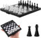Dunkwckore Schachspiel, Magnetischem Einklappbar Schachbrett Schach, Tragbares und Faltbares Chess Board Set, Magnetisches Reiseschach Mini Schach Hochwertig Klappbare für Kinder, Erwachsene, Reisen
