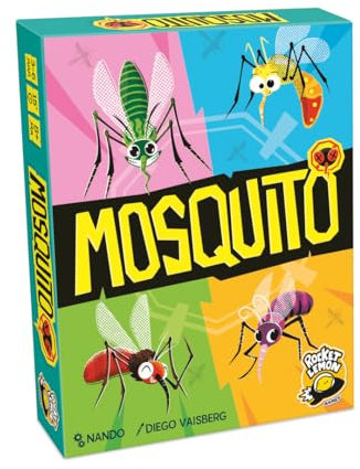 Rocket Lemon Mosquito - Juego de Cartas - Juego de Mesa Familiar de Rapidez y Observación | A Partir de 8 Años | 3 a 6 Jugadores