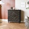 HOLTICO Small Sideboard with 2 Doors, Kitchen Cabinet, Wooden Accent Cupboard, Storage Cabinet, Buffet, Modern Sideboards for Living Room, Entryway, Kitchen, Dining Room, Black