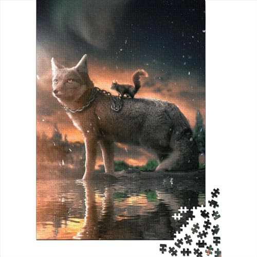 Das böse Eichhörnchen Puzzle 1000 Teile für Erwachsene und Jugendliche ab 12 Jahren, Geschenke für Heiligabend, 1000 Teile (75x50cm)