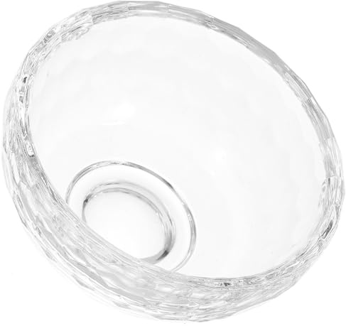 NULYLU Bol de Massage en Verre Transparent pour Soins du Visage, Petit et Compact, Design Délicat, pour Salons de Beauté et Massages à Domicile
