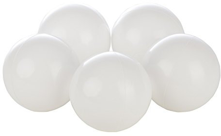 Velinda 300 Bälle für Bällebad/Bällezelt/Kinderpool Spielbälle Kinderbälle O7cm (Farbe der Bälle: weiß)