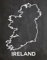 Irland-Kreidetafel-Druck, Karte von Irland, irische Dekoration, irisches Geschenk für irische Dublin-Wandkunst, irische Kunst, 50 x 70 cm